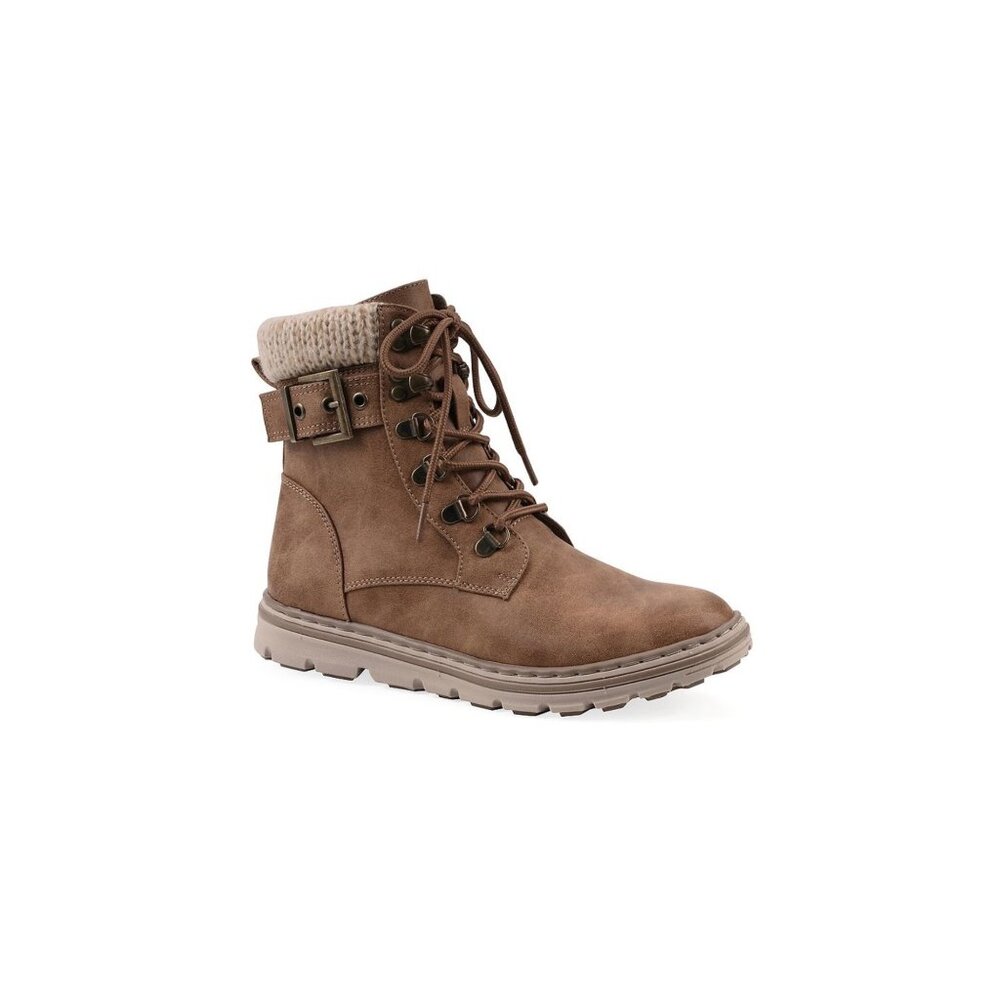 Women's Vikie Mountain Lace-Up Hiker Boots Tan Size 9.5